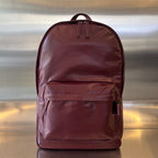 Bottega Veneta Pleated Oil-Waxed Leather Backpack
