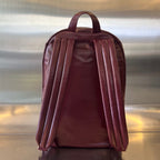 Bottega Veneta Pleated Oil-Waxed Leather Backpack