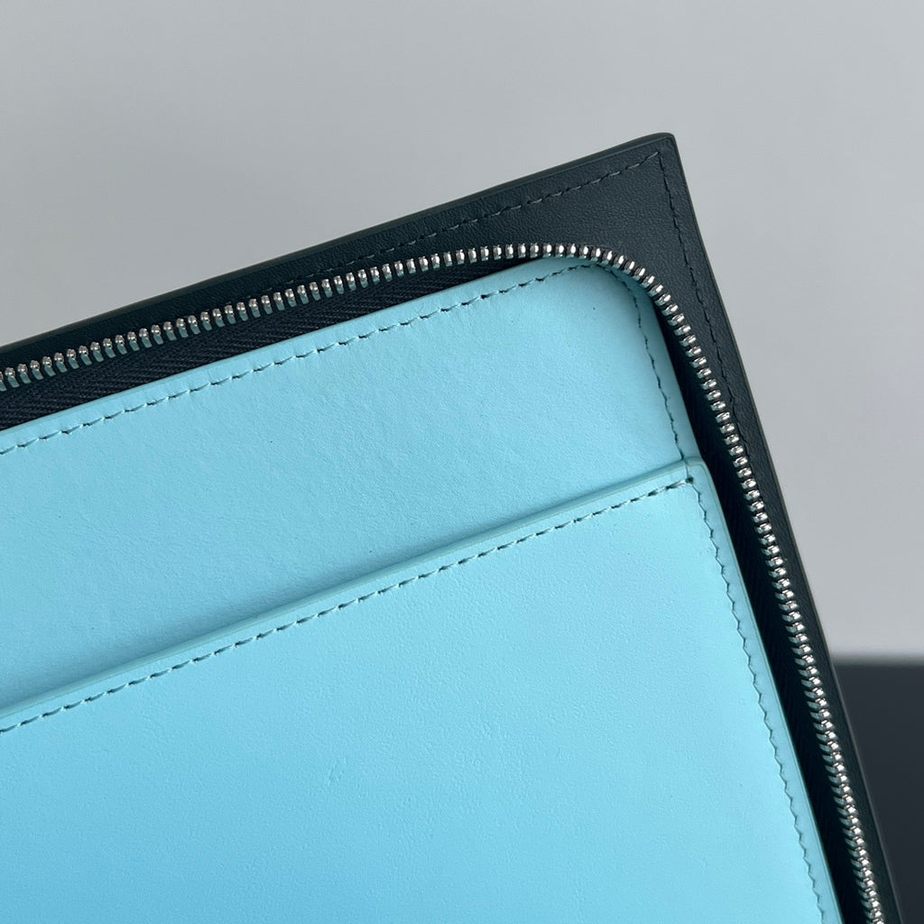 Bottega Veneta Half-Zip Clutch