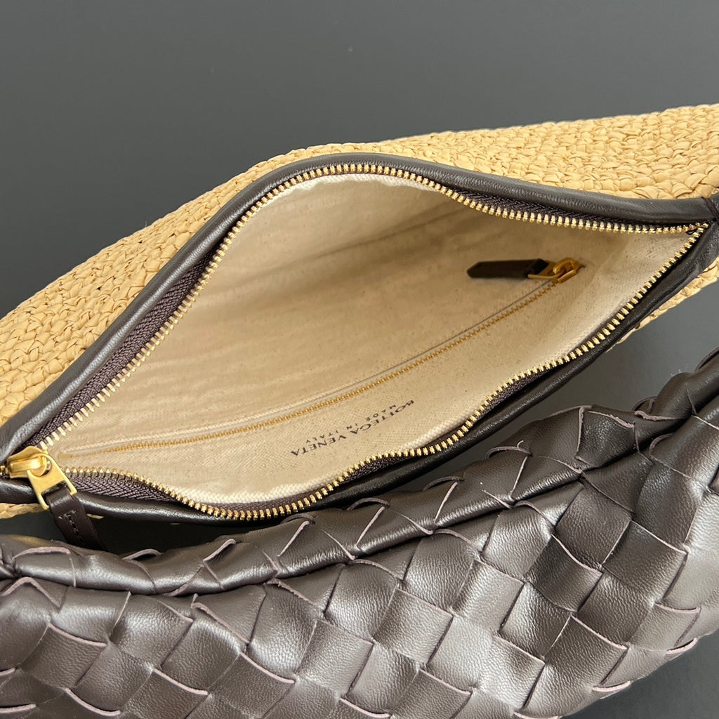 Bottega Veneta Gemelli Raffia Handbag