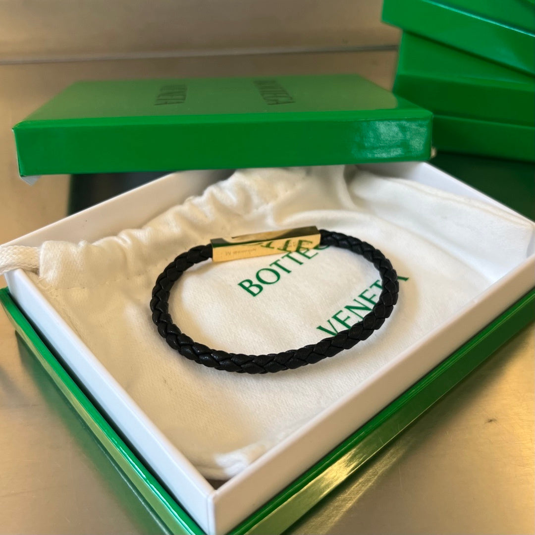 Bottega Veneta Woven Leather Bracelet