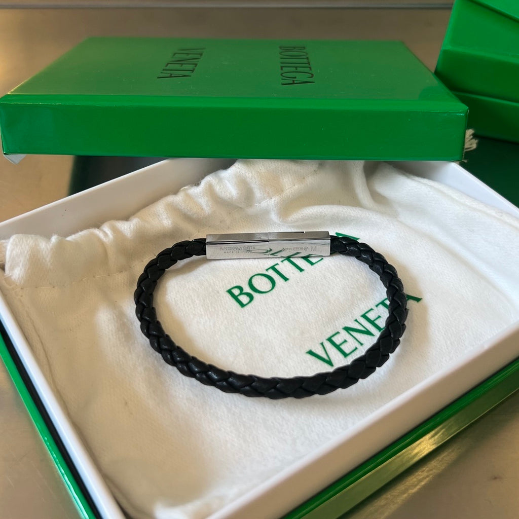 Bottega Veneta Woven Leather Bracelet