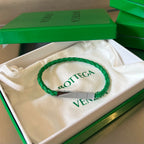 Bottega Veneta Woven Leather Bracelet