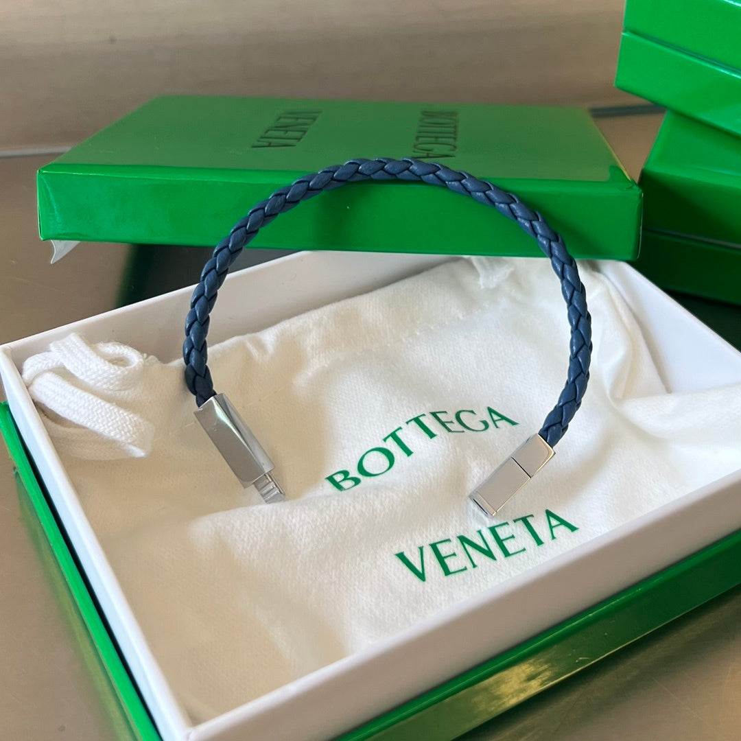 Bottega Veneta Woven Leather Bracelet