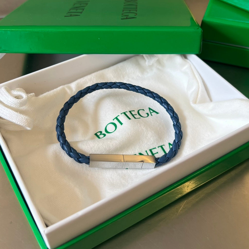 Bottega Veneta Woven Leather Bracelet