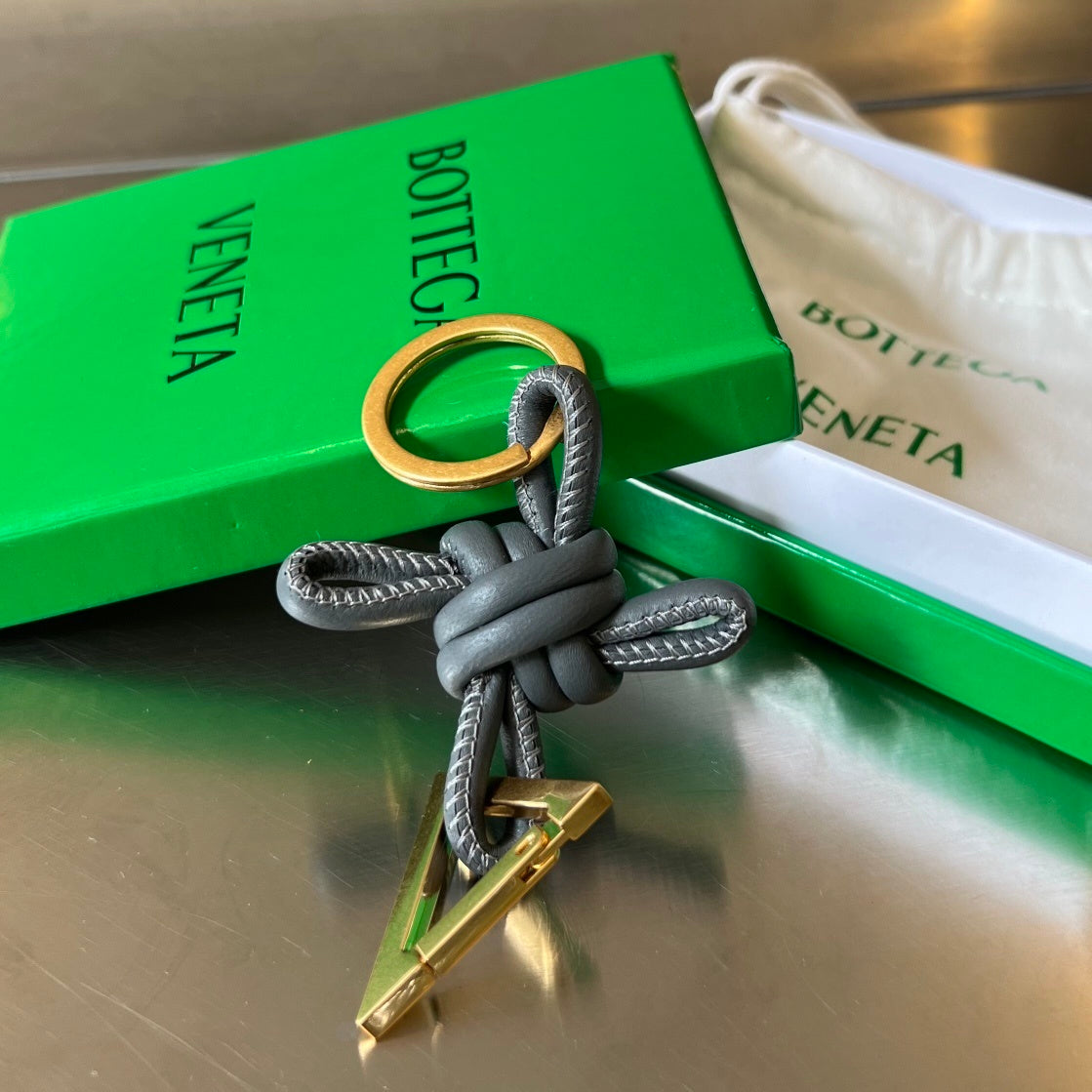 Bottega Veneta Knot Key Holder