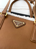 Prada Shearling Bowling Bag