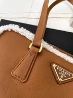 Prada Shearling Bowling Bag