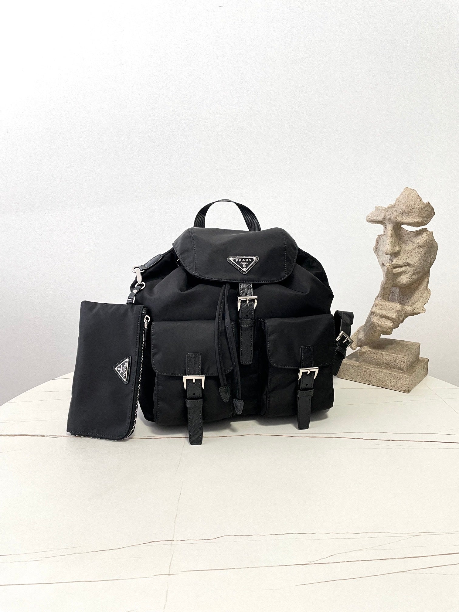 Prada Runway Backpack with Pouch