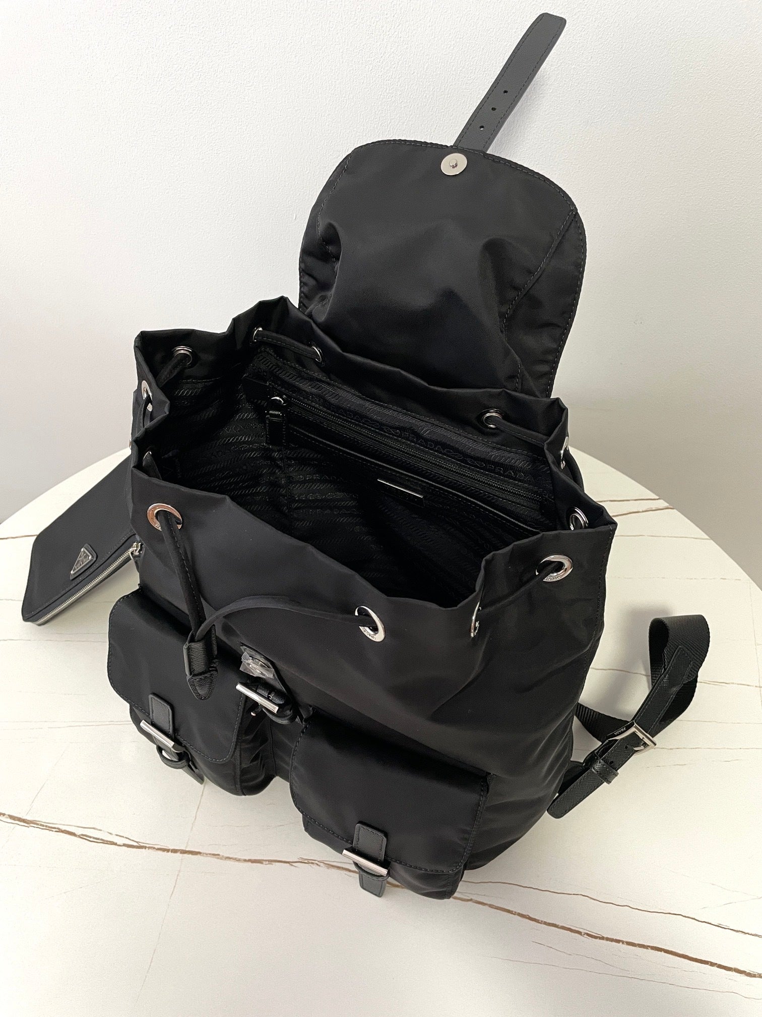 Prada Runway Backpack with Pouch