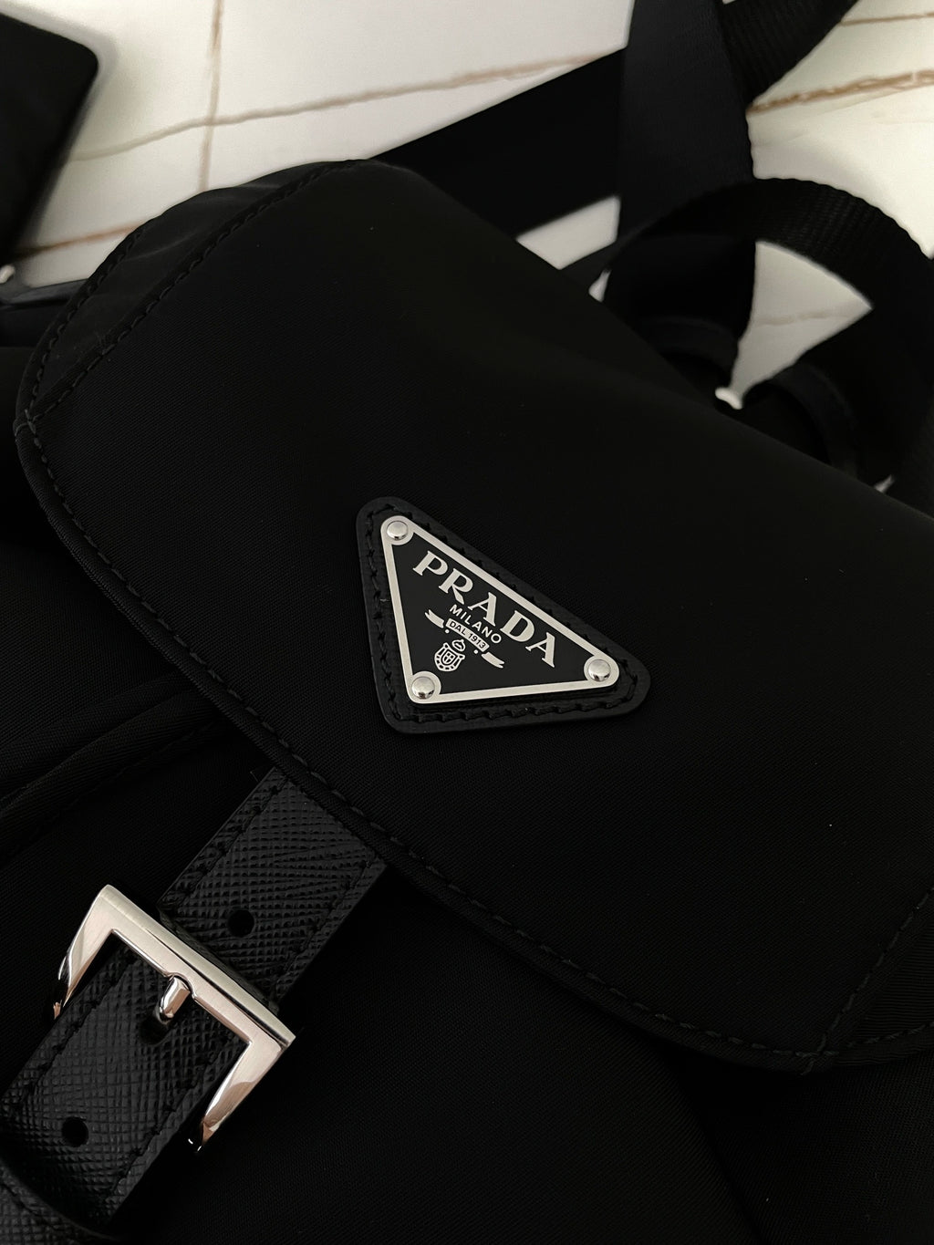 Prada Runway Backpack with Pouch