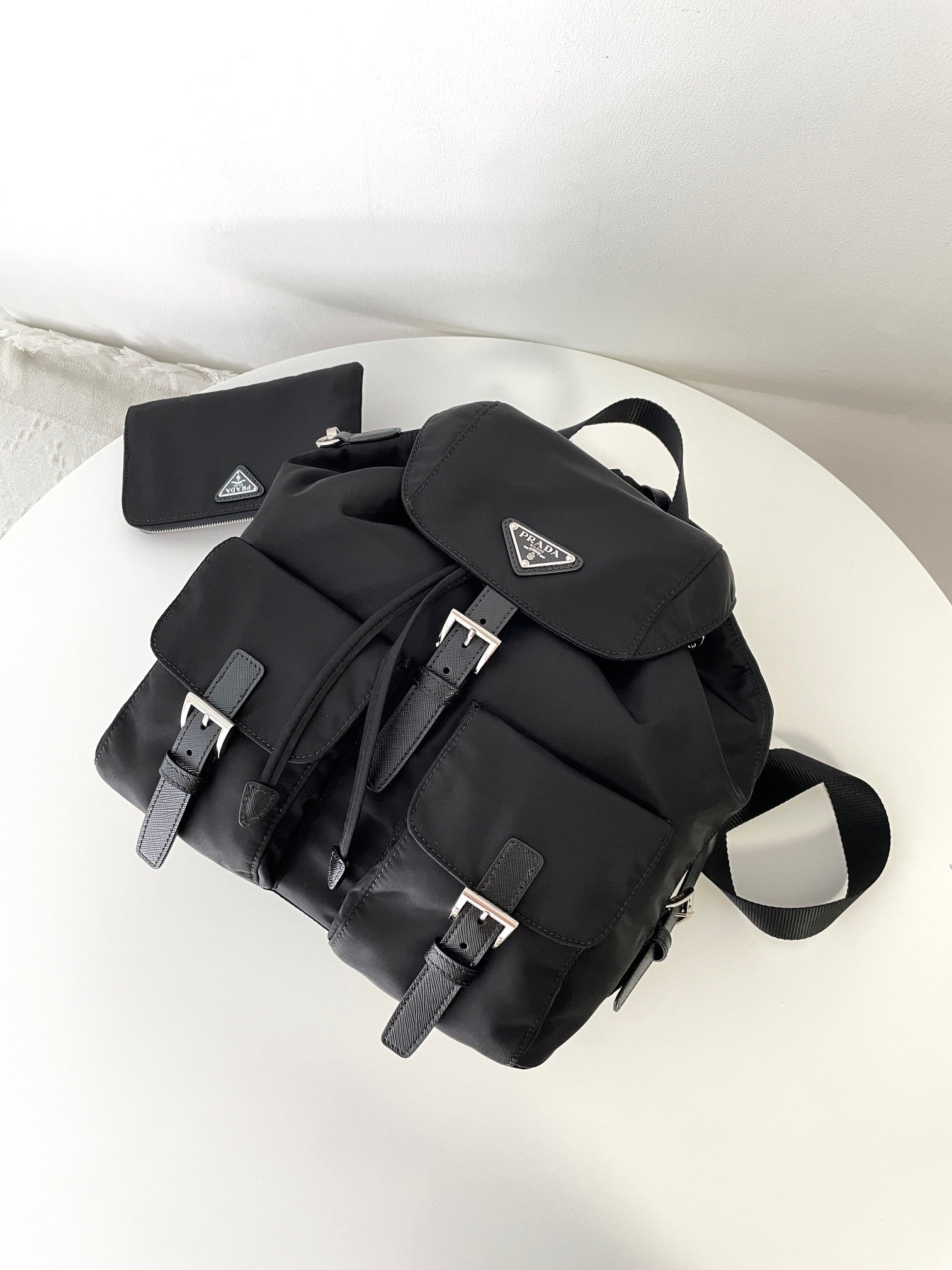 Prada Runway Backpack with Pouch