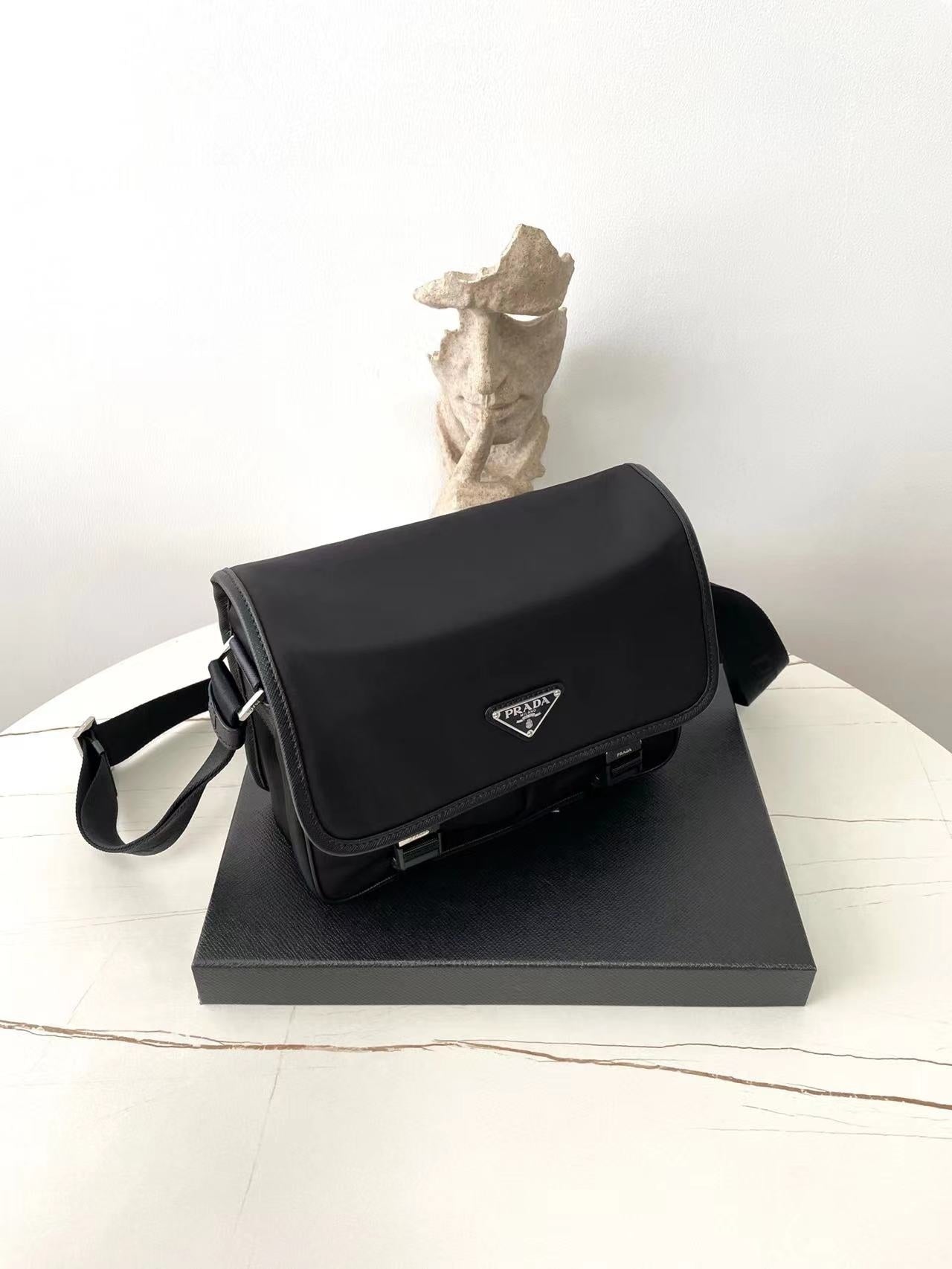 Prada Nylon Flap Crossbody Bag