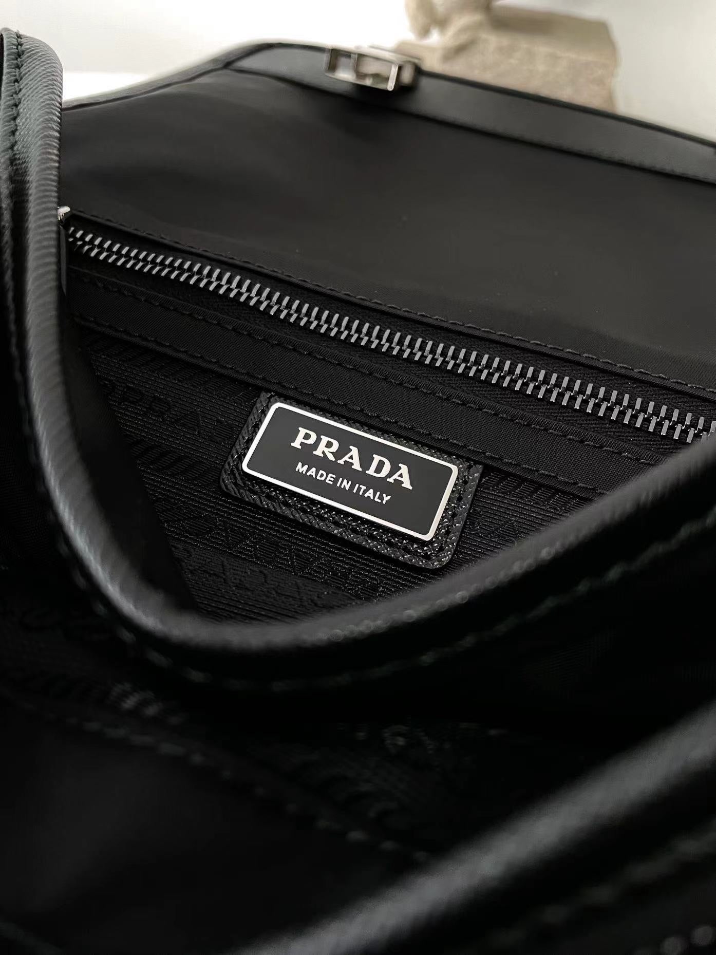 Prada Nylon Flap Crossbody Bag