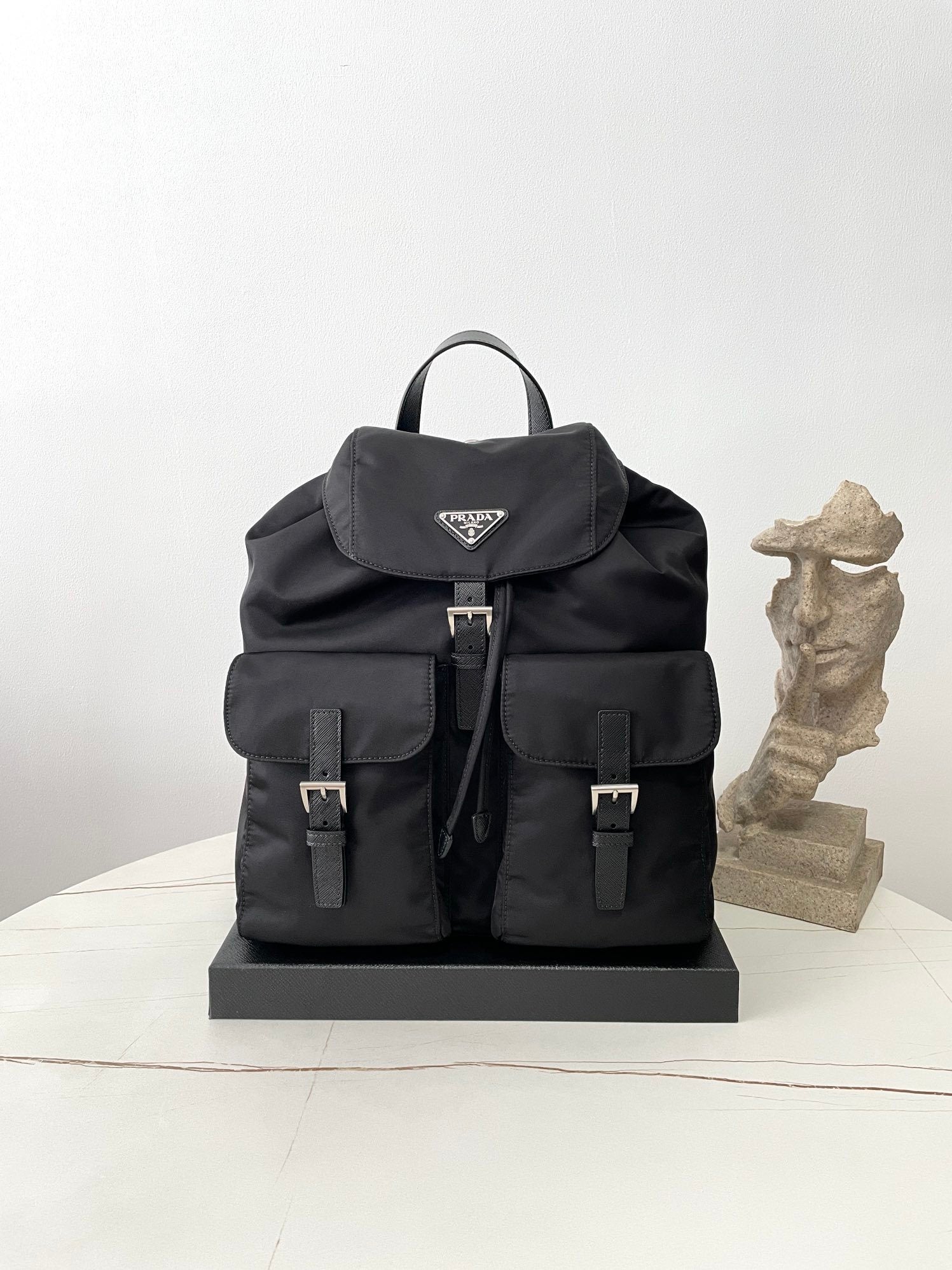 Prada Re-Nylon Flap Backpack
