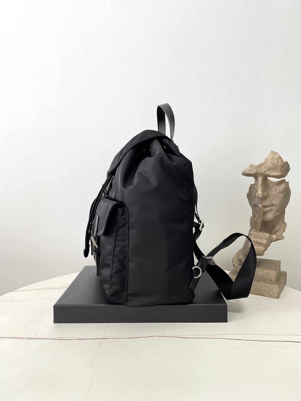 Prada Re-Nylon Flap Backpack