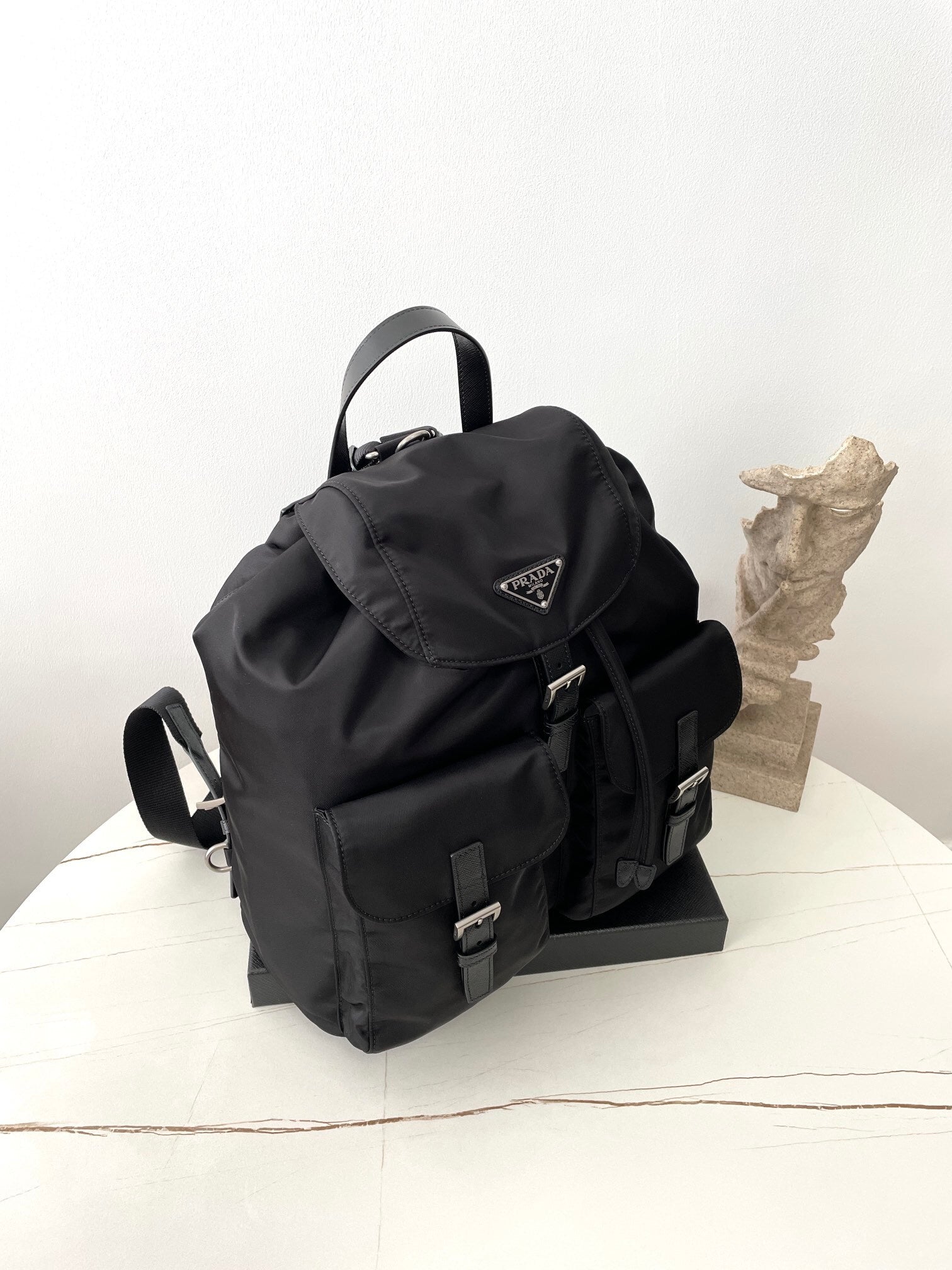 Prada Re-Nylon Flap Backpack
