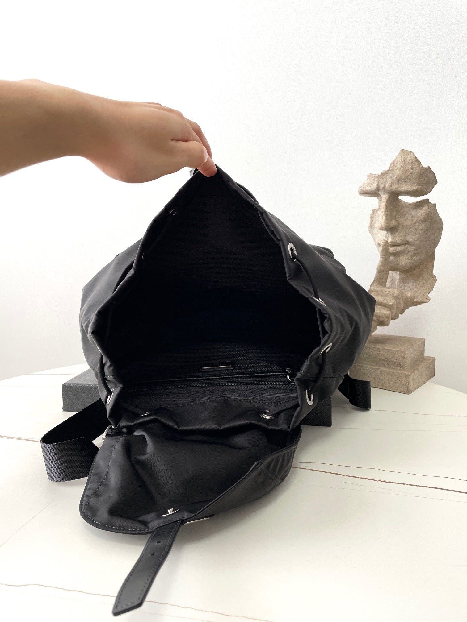 Prada Re-Nylon Flap Backpack