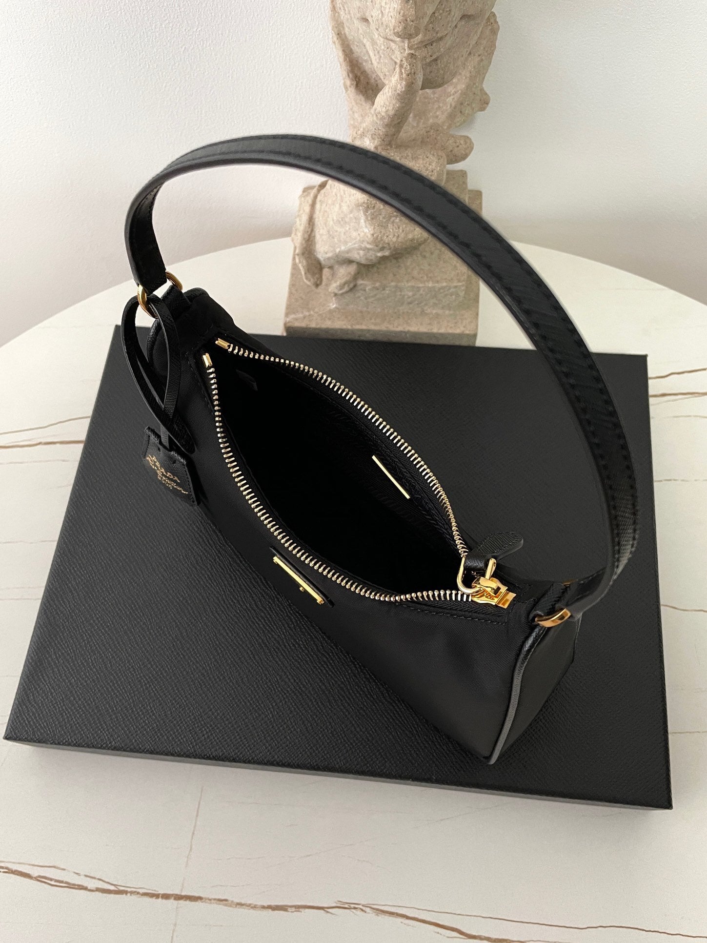 Prada Nylon Hobo Shoulder Bag