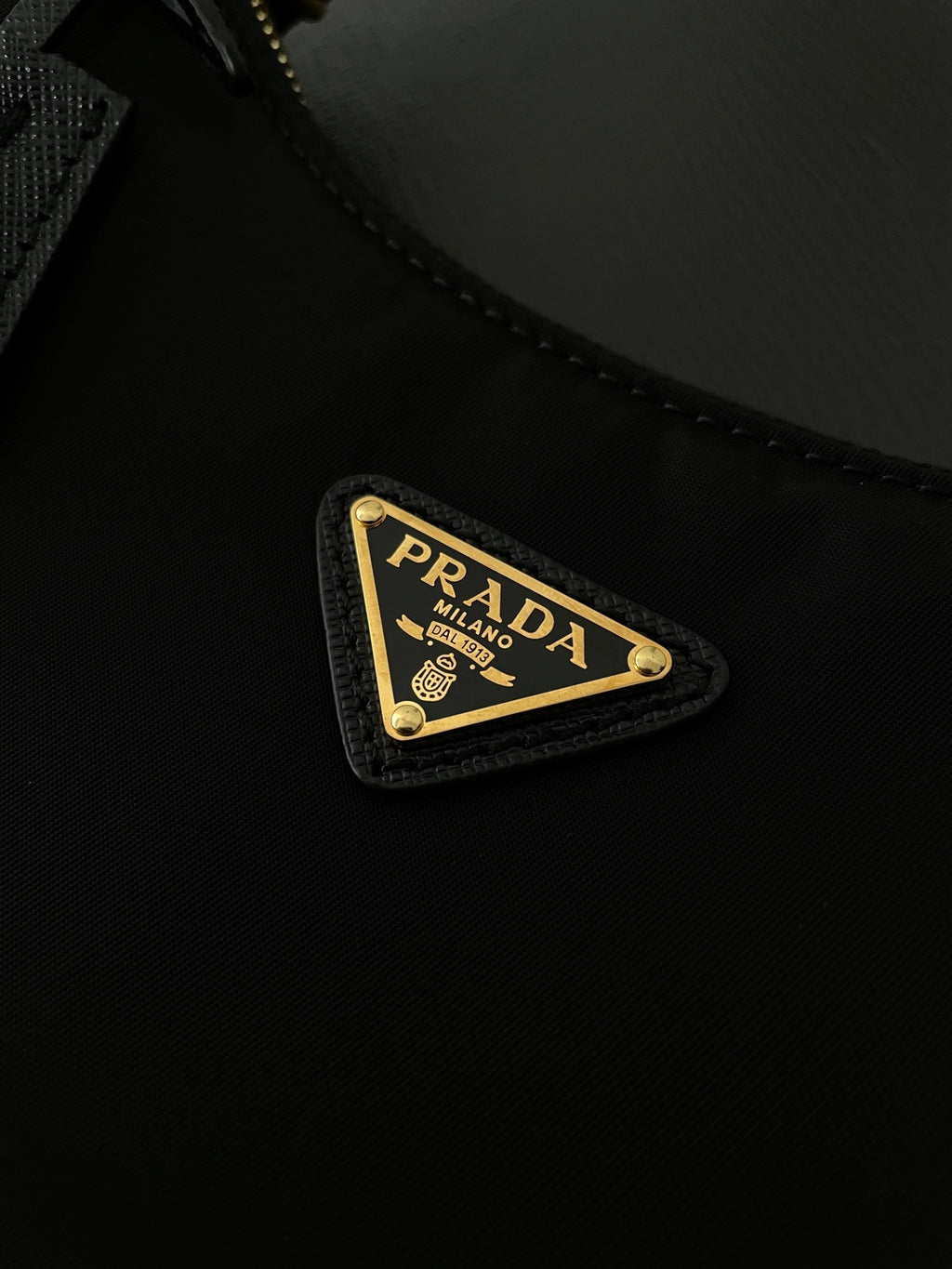Prada Nylon Hobo Shoulder Bag