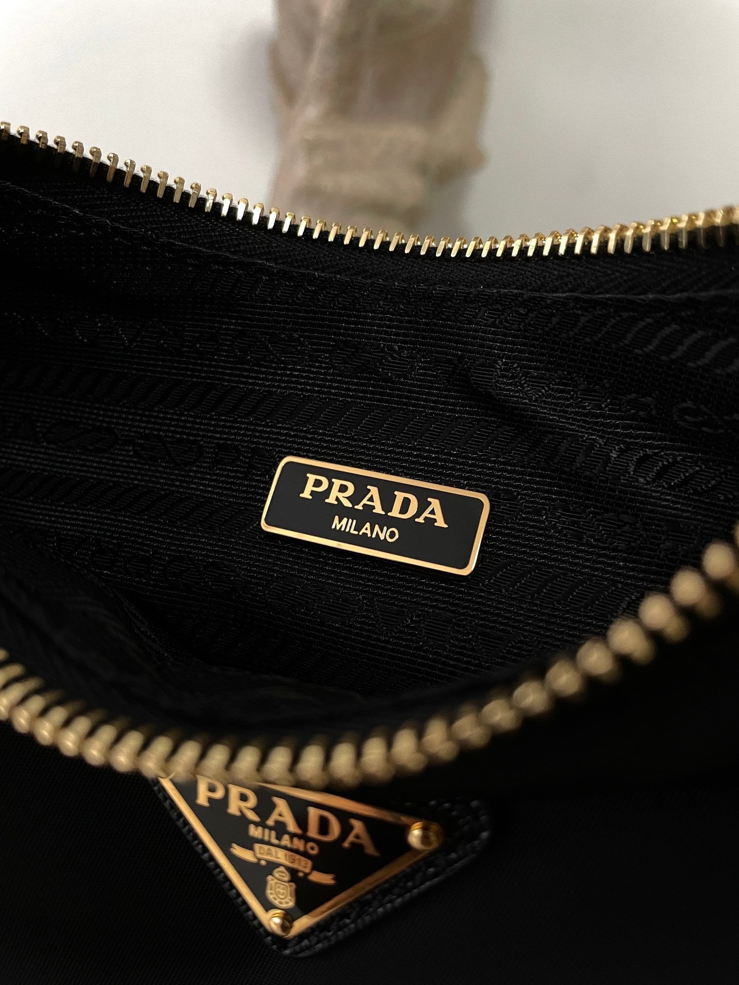 Prada Nylon Hobo Shoulder Bag