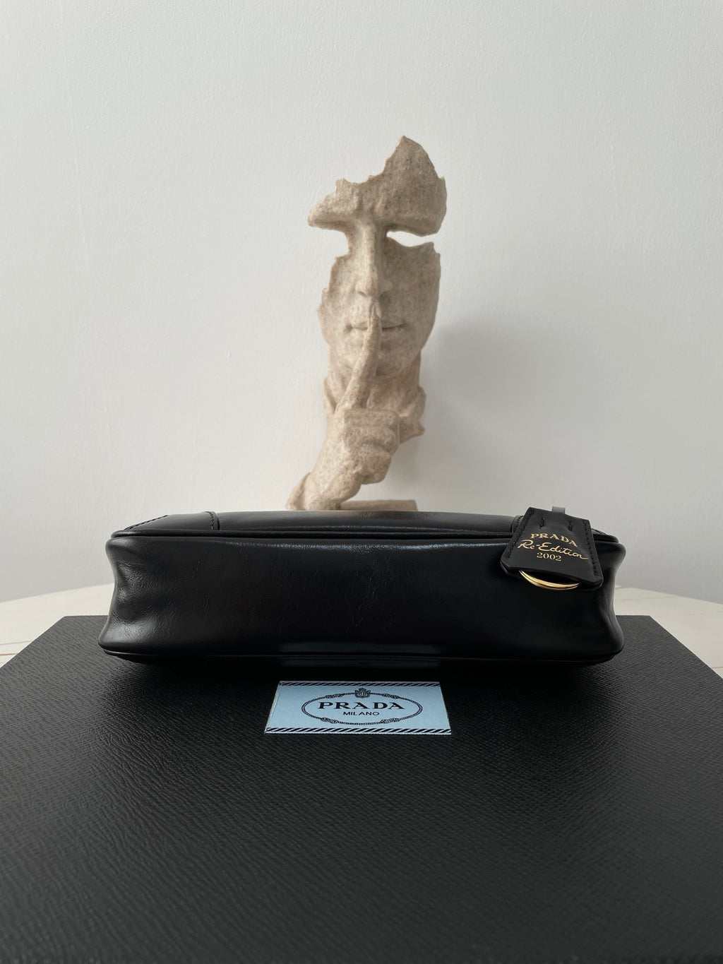 Prada Oil-Waxed Leather Shoulder Bag