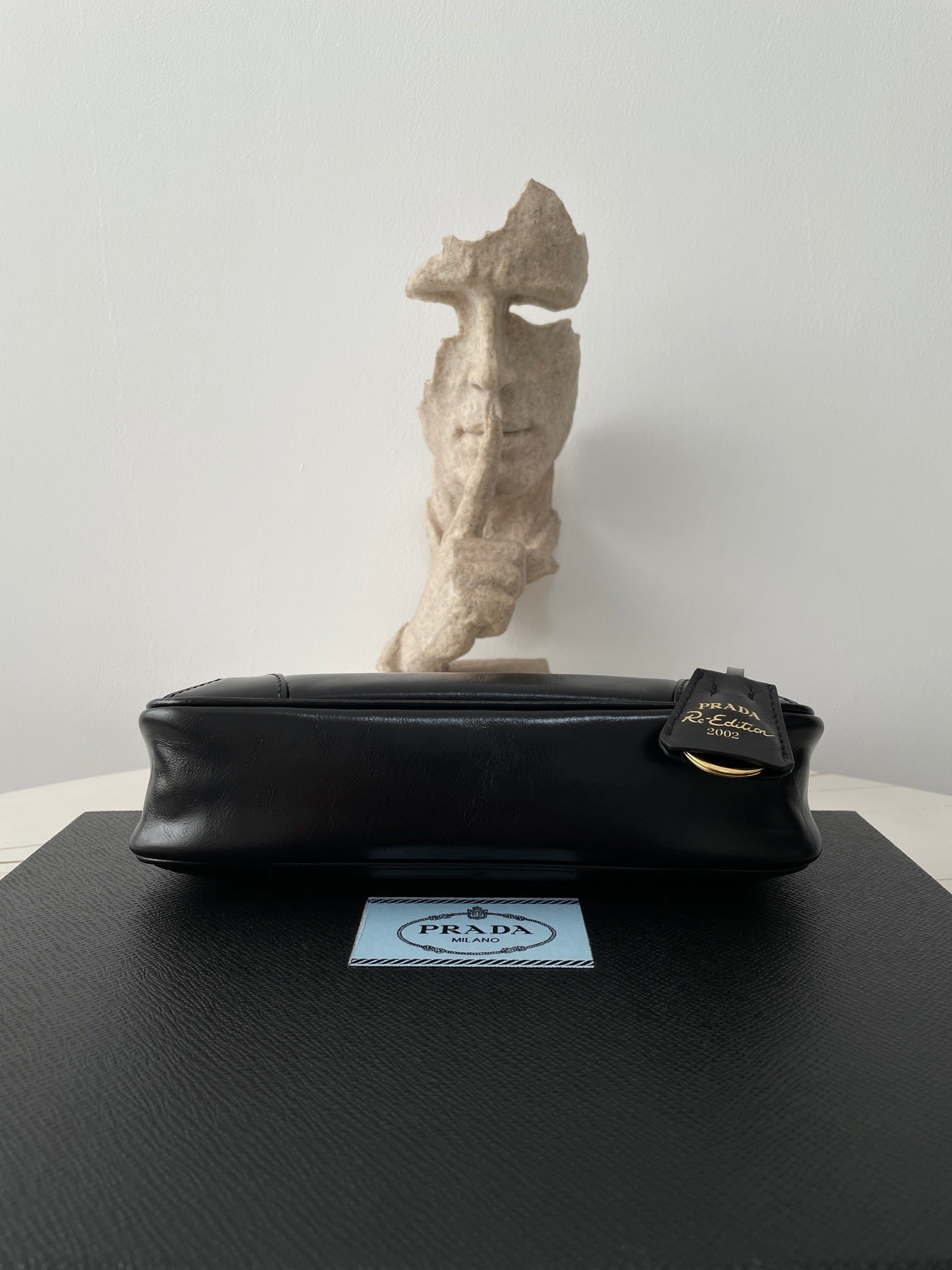 Prada Oil-Waxed Leather Shoulder Bag