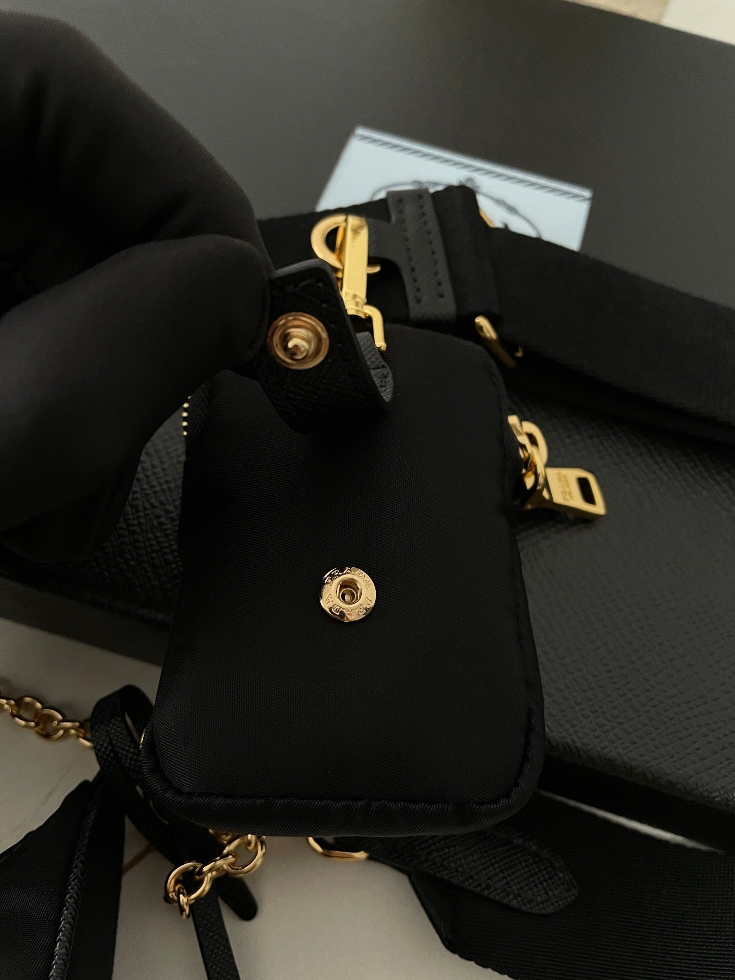 Prada Nylon Hobo Bag Three-in-One