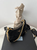 Prada Leather Hobo Bag Three-in-One