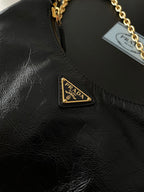 Prada Leather Hobo Bag Three-in-One