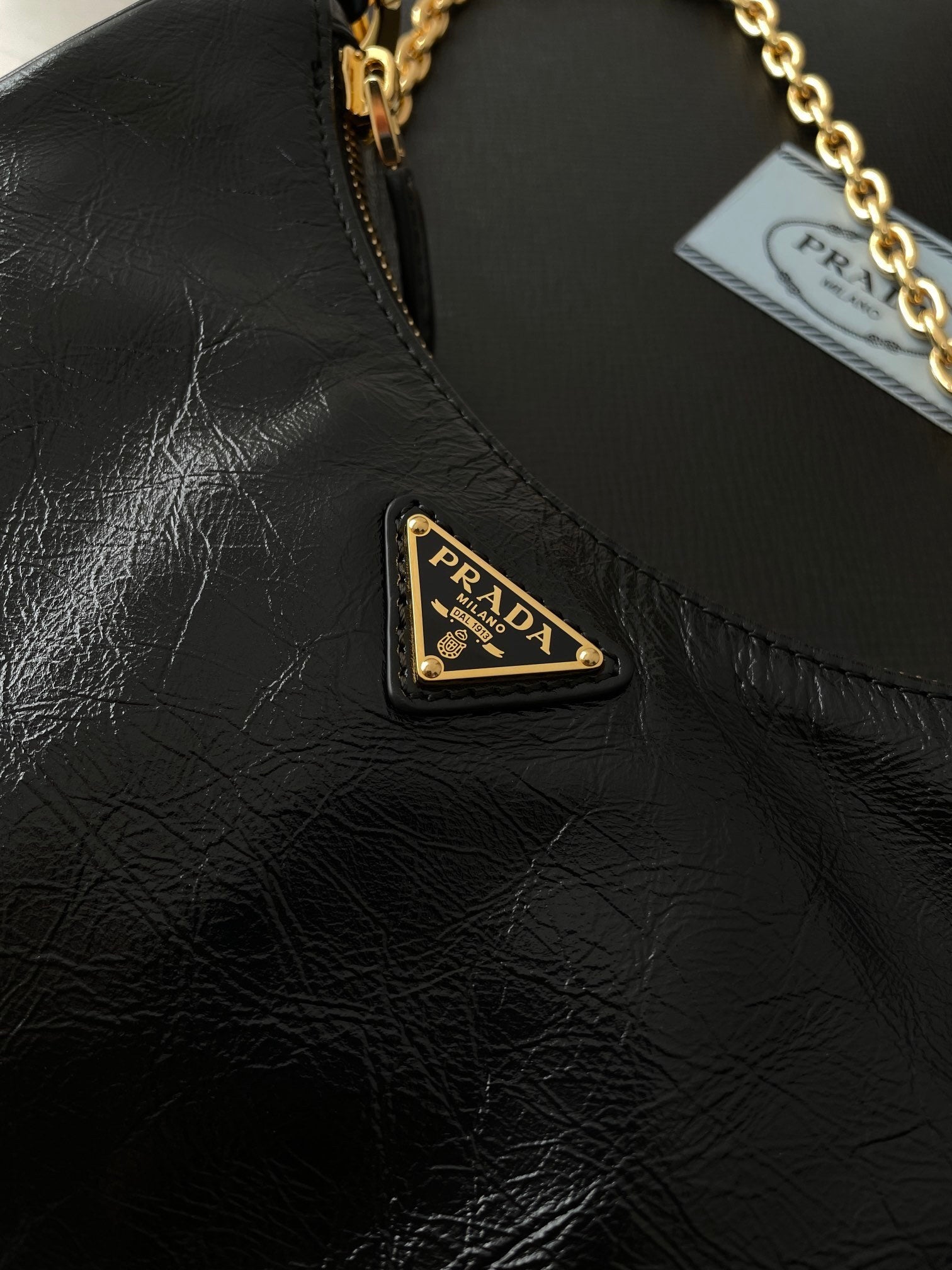 Prada Leather Hobo Bag Three-in-One