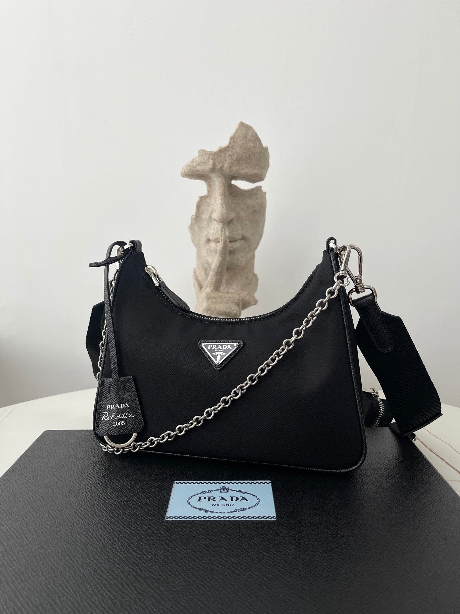 Prada Nylon Hobo Bag Three-in-One