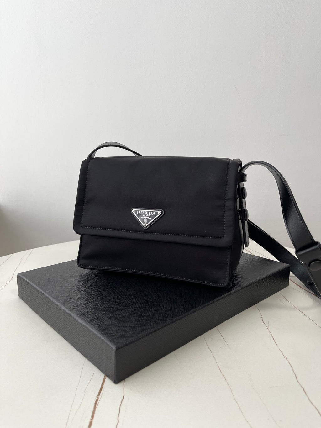Prada Cini Flap Shoulder Bag Small