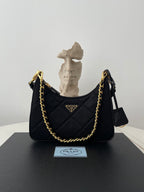 Prada Quilted Re-Nylon Hobo Bag