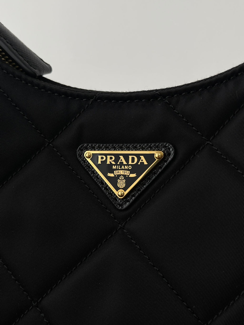 Prada Quilted Re-Nylon Hobo Bag