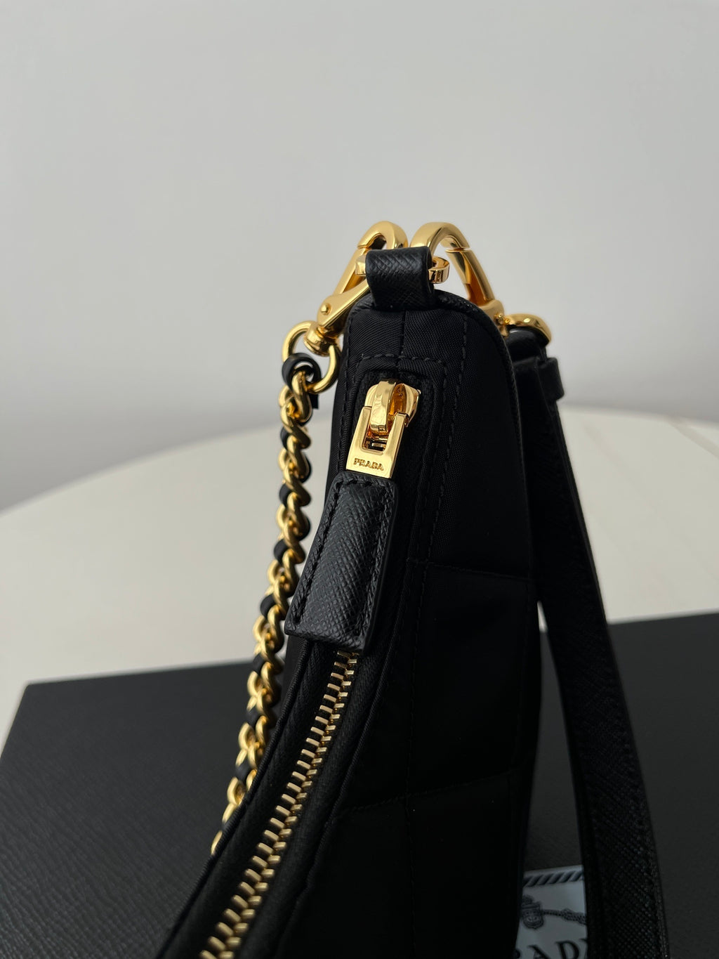 Prada Quilted Re-Nylon Hobo Bag