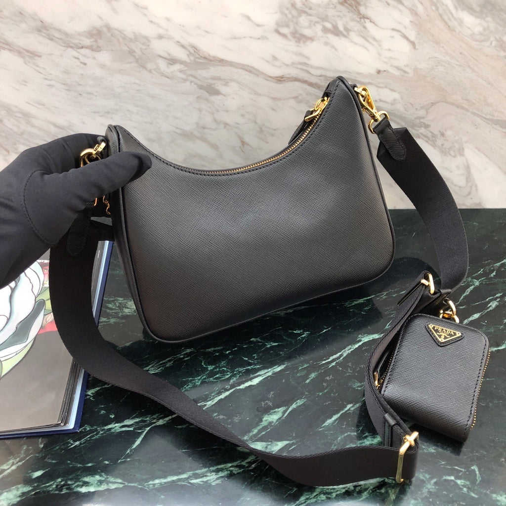 Prada Nylon Hobo Bag Three-in-One