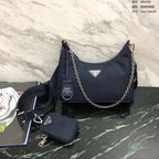 Prada Nylon Hobo Bag Three-in-One