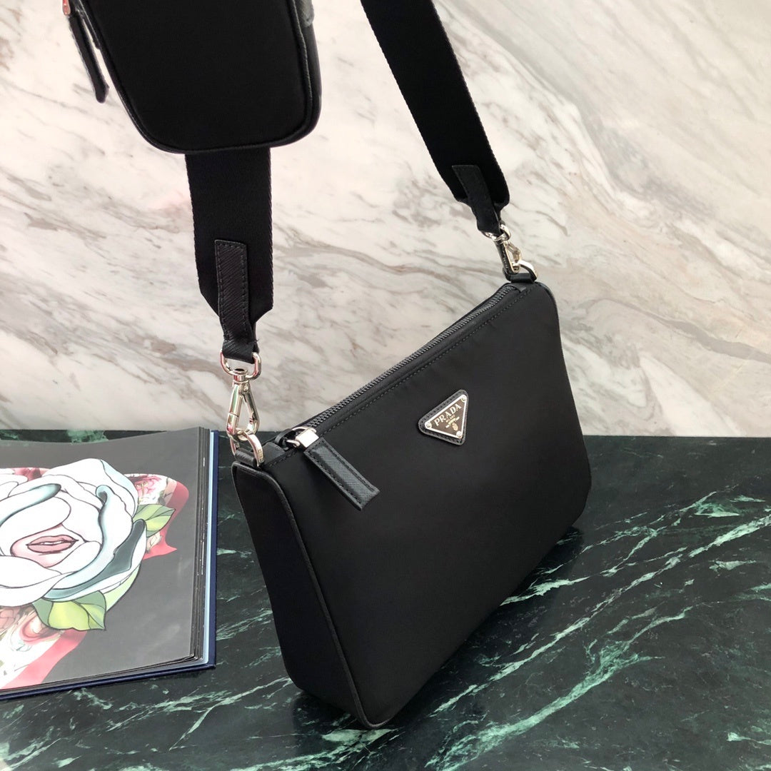 Prada Three-in-One Nylon Shoulder Bag