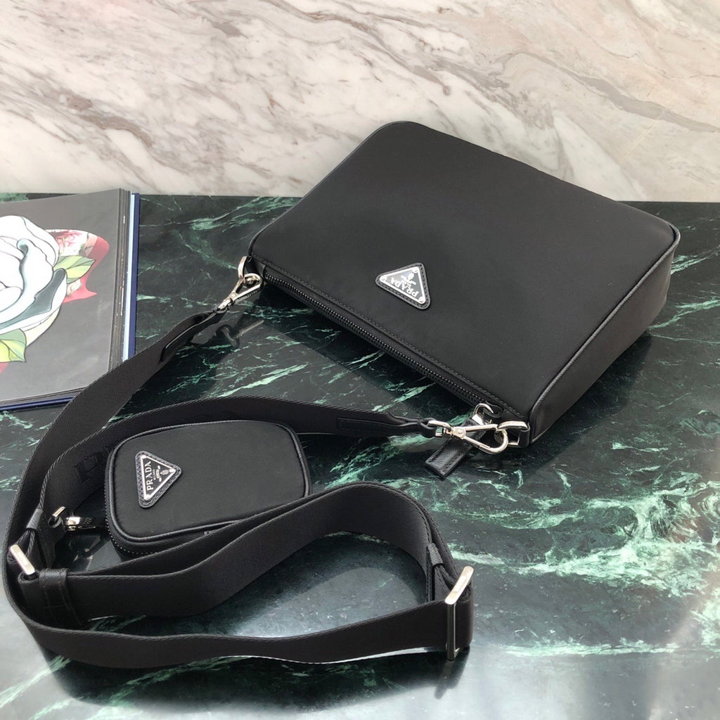 Prada Three-in-One Nylon Shoulder Bag