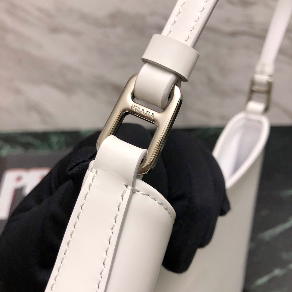 Prada Leather Hobo Shoulder Bag
