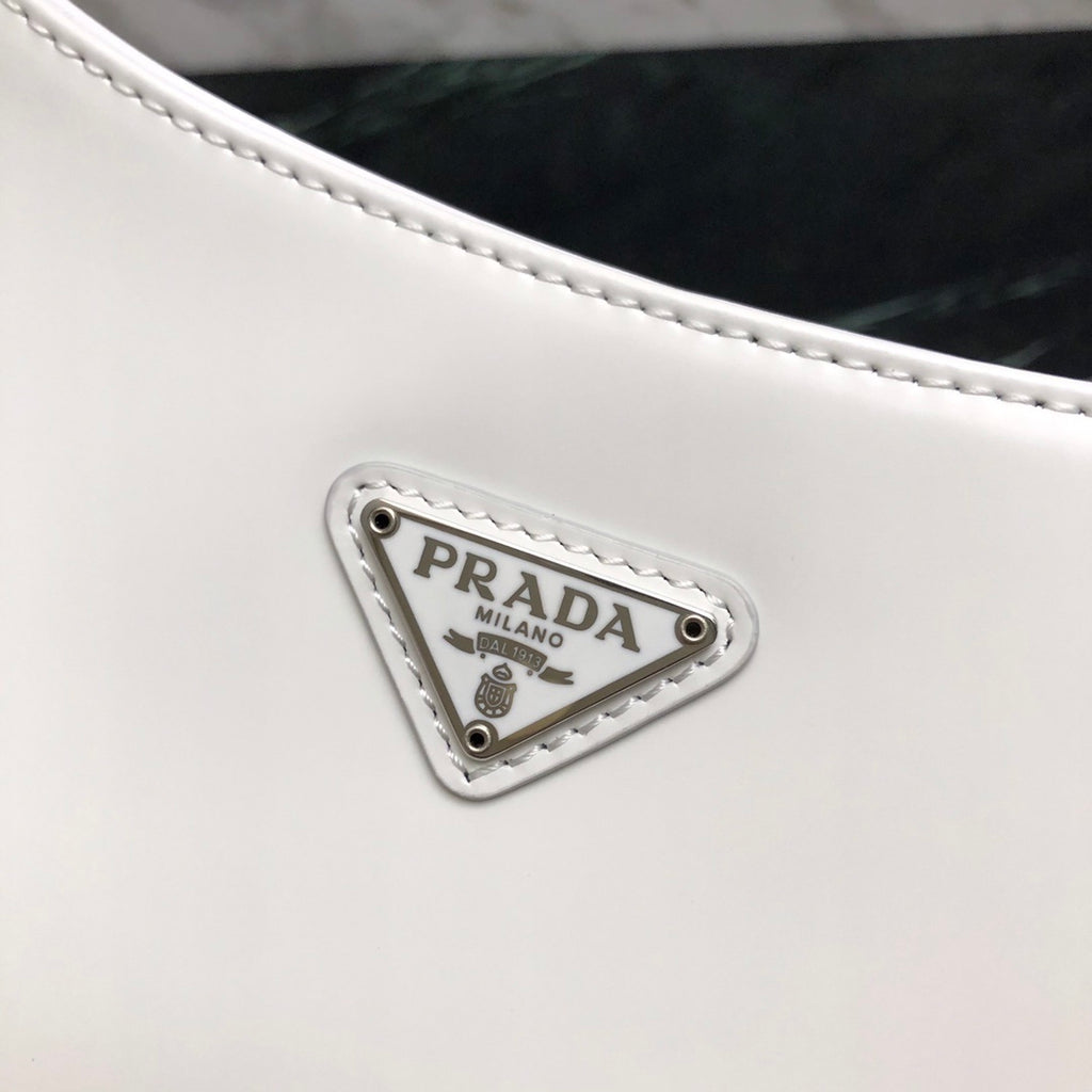 Prada Leather Hobo Shoulder Bag