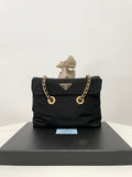 Prada Vintage Quilted Chain Hobo Bag