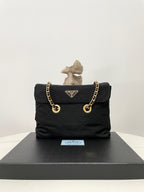 Prada Vintage Quilted Chain Hobo Bag
