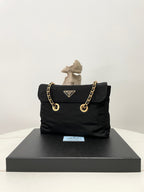 Prada Vintage Quilted Chain Hobo Bag