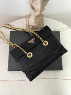 Prada Vintage Quilted Chain Hobo Bag