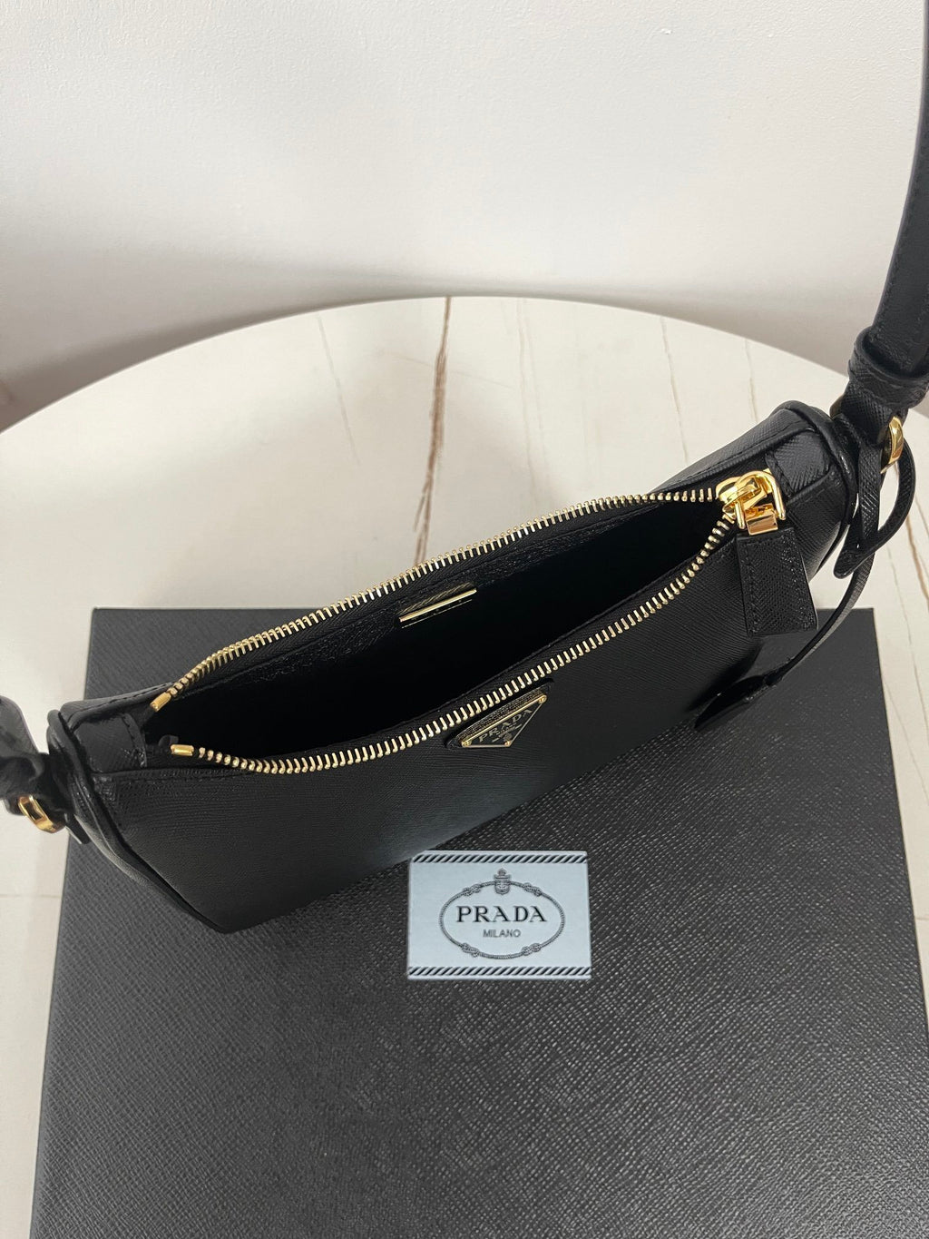 Prada Leather Hobo Bag