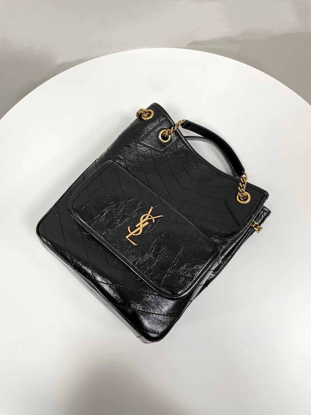 YSL Yves Saint Laurent NIKI Messenger Tote Bag