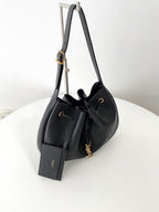 YSL Yves Saint Laurent Paris VII Drawstring Bag