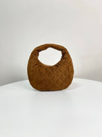 YSL Yves Saint Laurent Icarino Quilted Suede Bag